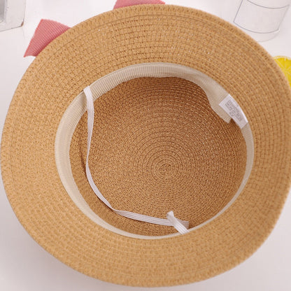 eybag Parent-Child Hat Crossbody Bag For Women Girls Same Paragraph Sun Hat Straw Sun Protection Beach Travel Holiday Parent-Child Cap