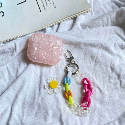 eybag For AirPods Pro /airpod 3/AirPods 2 Case Cute Korean bear flower tulip Pendant headphone case Air pods 3 silicone Earphone Cover