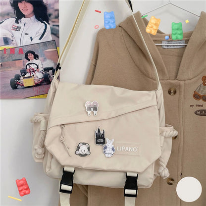 eybag Women Bags Handbags Large Capacity Single Shoulder Male Bolsas Japanese Harajuku Postman Student Messenger Crossbody Bag