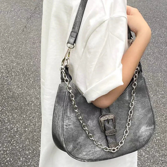 eybag Vintage Shoulder Bags Female Fashion Summer Chains Korean Style Women's Bag Trend Latest Design Harajuku Bolso Mujer