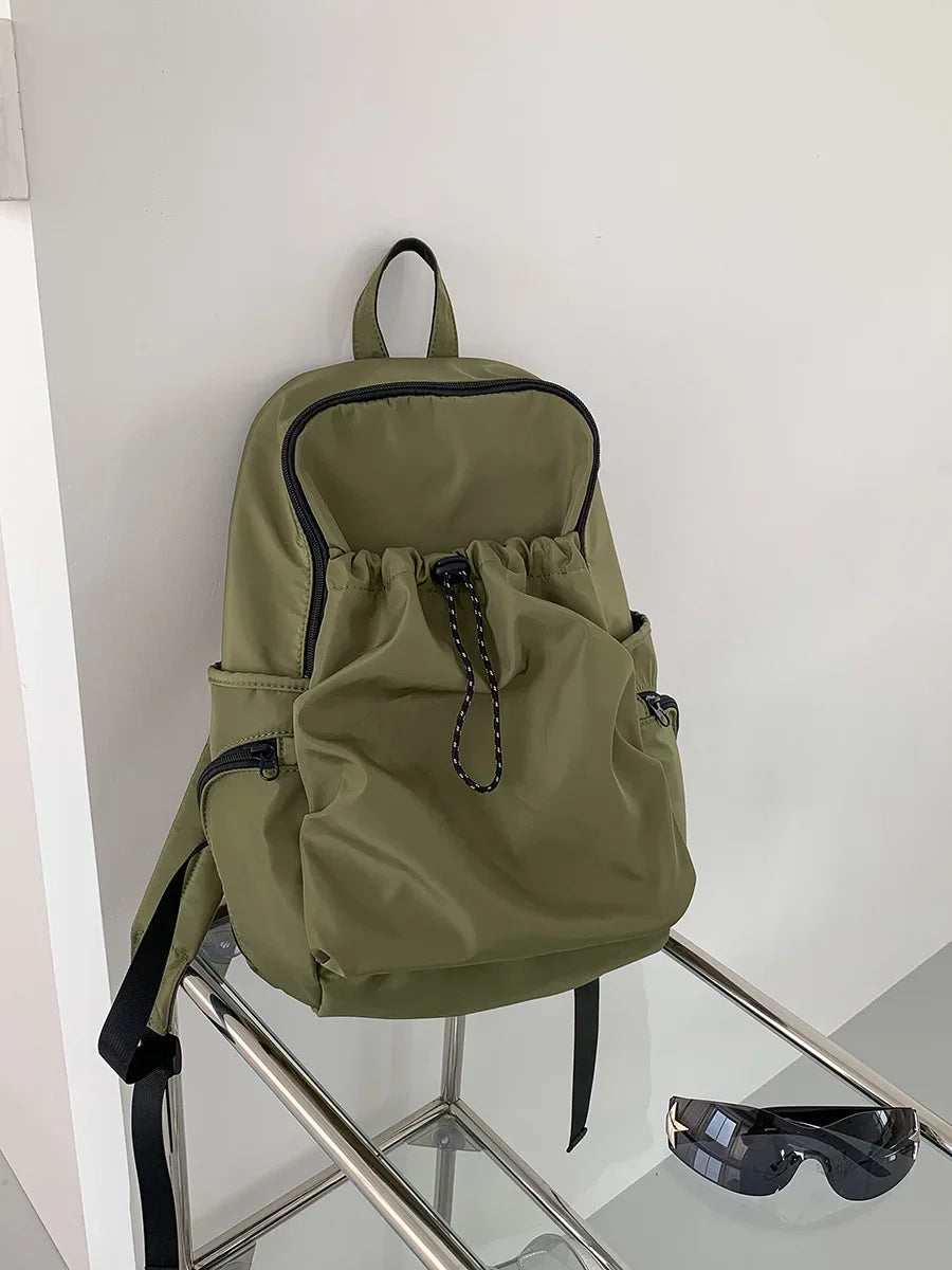 eybag Korean Fashion Commuter Women Backpack LightWeight Nylon Fabric Backpack for Women Causal School Travel Female Small Bag