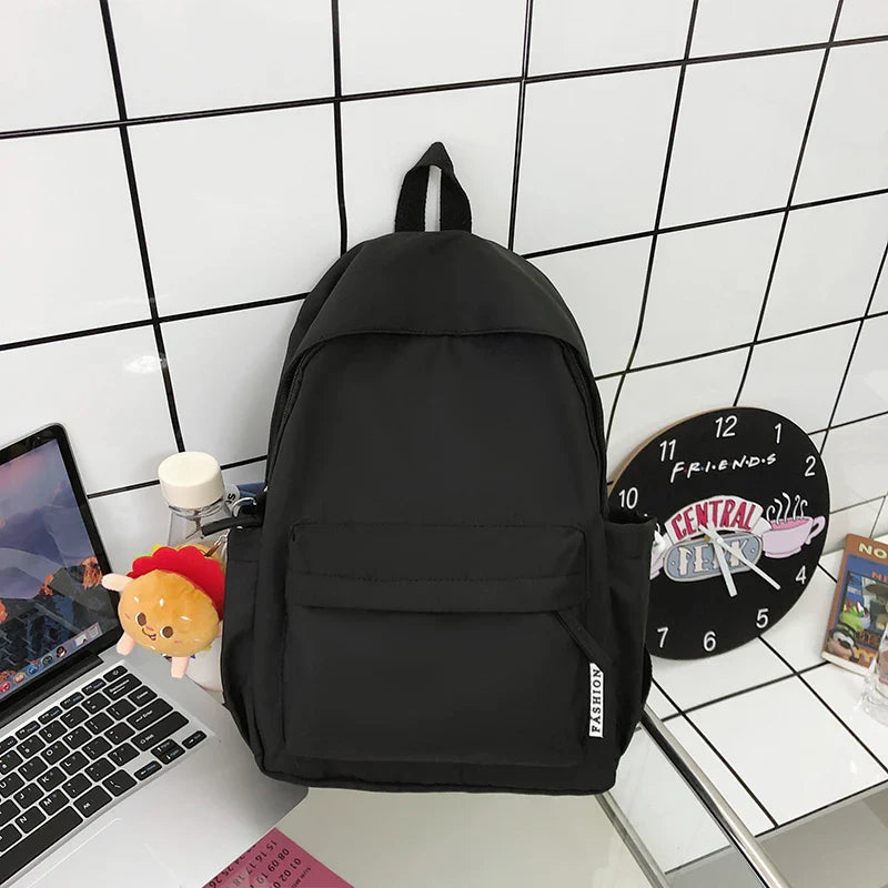 eybag 2024 Hot Selling Candy Colored Hamburger Pendant Backpack with College Style Minimalist and Fashionable Girl Backpack