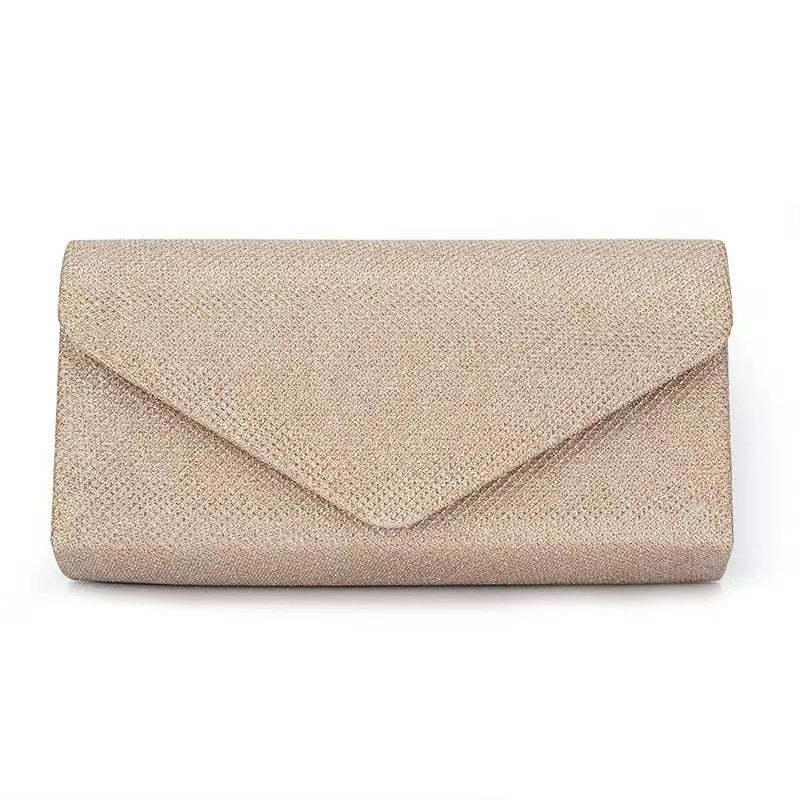 Lkblock Fashion Ladies Glitter Evening Satin Bridal Clutch Diamond Bag Womens Wedding Party Prom Envelope Handbag Party Banquet Bags