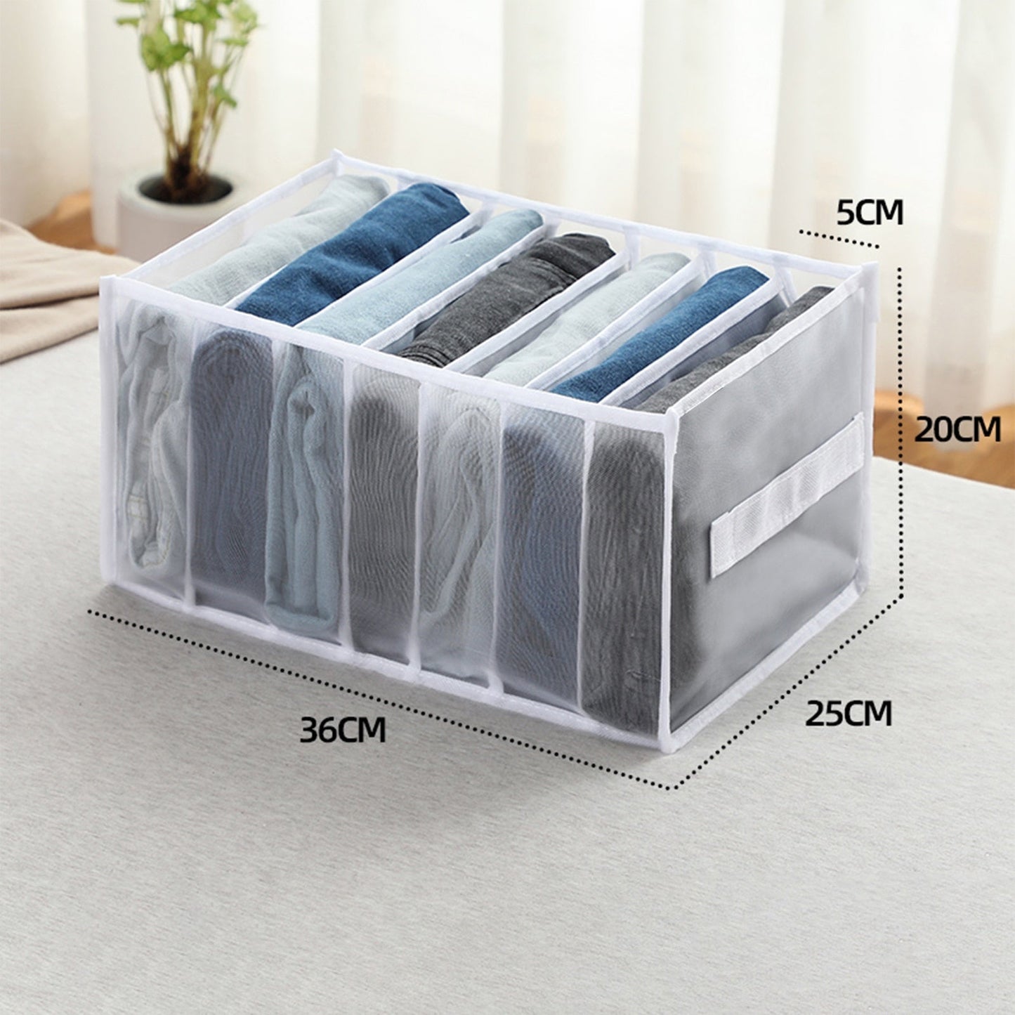 eybag Wardrobe organizer Jeans storage boxes Closet Organizer Foldable Underwear Organizers Pants Storage Dividers Drawer Organizer