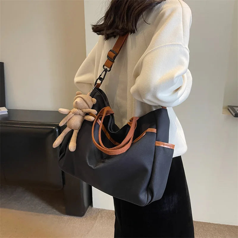 eybag Korean Fashion Tote Bag Women Multipocket Large-capacity Shoulder Bag Ladies Handbags and Purses Crossbody Bags Women Bolso