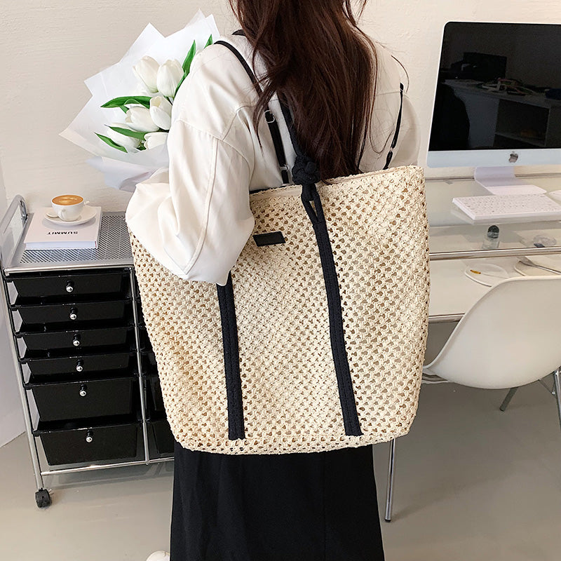 eybag Summer Straw Bags for Women Big Handmade Beach Bags Rattan Woven Handbags Travel Shopper Casual Resort Style Shoulder Bags