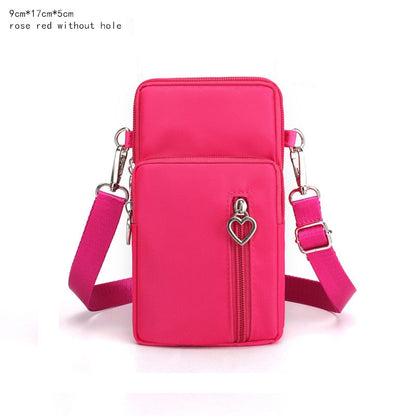 eybag Women's Mini Shoulder Bag Oxford Waterproof Handbag Wrist Pouch Wallet Sports Cell Mobile Phone Bag Crossbody Bags for Girls