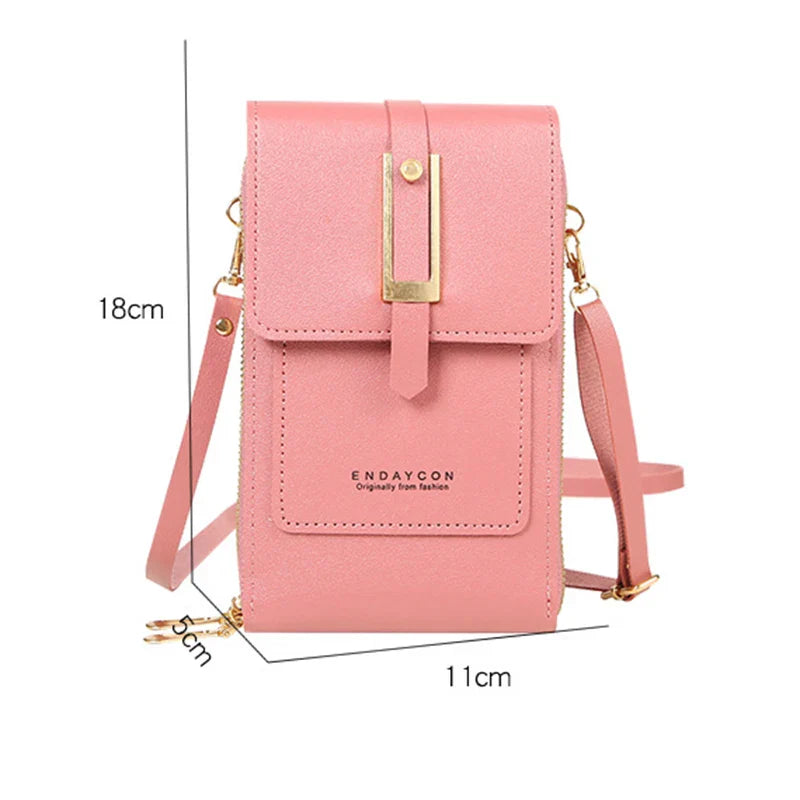 eybag PU Women Bags Soft Leather Wallets Touch Screen Cell Phone Purse Crossbody Shoulder Strap Handbag for Female Cheap Women's Bags