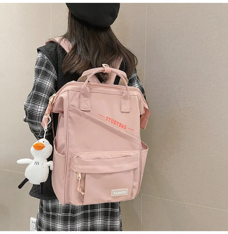 eybag Women Shoulders Backpack Korean Teen Girls Cute Backpack Fashion Casual Large Capacity Travel Backpack Campus Students Schoolbag