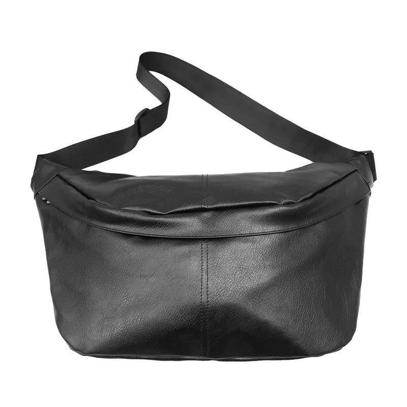 eybag Large Capacity Women Waist Pack Soft PU Leather Fanny Pack Fashion Style Chest Bag Unisex Shoulder Crossbody Bag Waist Belt Bag