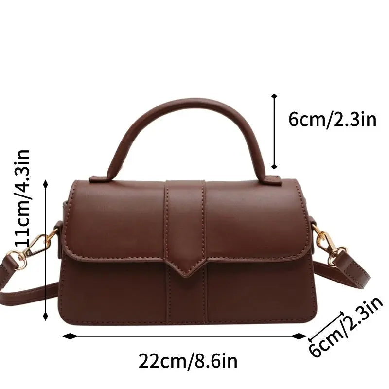 eybag Pu Leather Shoulder Bag for Women Handbag - Fashion Crossbody Bags Vintage  Underarm Bag Square Satchel