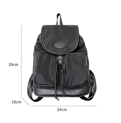 eybag Casual Nylon Designer Backpack Women Multiple Pockets Backpacks Teenager High Quality Travel Bags for Women School Bag Students