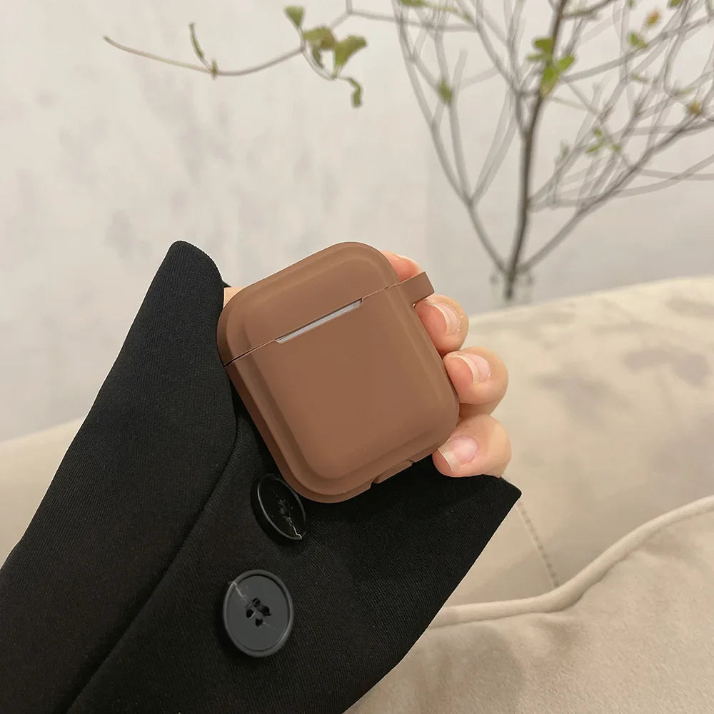 eybag Brown Khaki Silicone Case for Apple Airpods 3 Earphone Case Airpods Pro Protective Case for Air Pods Pro 2/ Airpods 1 2 Cover