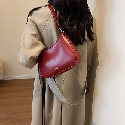 eybag Red Underarm Shoulder Bags for Women New Texture Leather Crossbody Bag Luxury Designer Wedding Bride Handbags Sling Bag