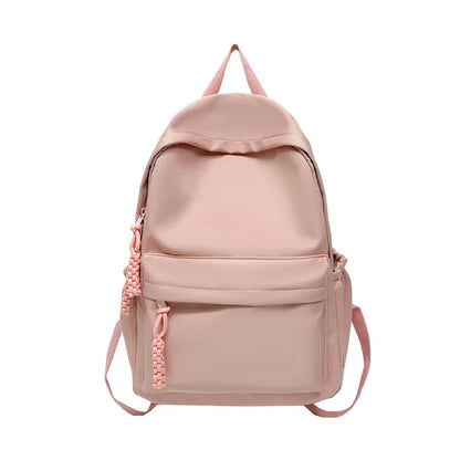 eybag Solid Color Fresh Backpacks Waterproof Nylon School Bags For Teenage Girls Sweet Pink Satchels Korea Green Casual Packages