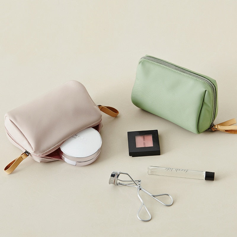 eybag Simple Solid Color Cosmetic Bag for Women 2022 New Makeup Bag Pouch Toiletry Bag Waterproof Make Up Purses Case Hot Dropshipping