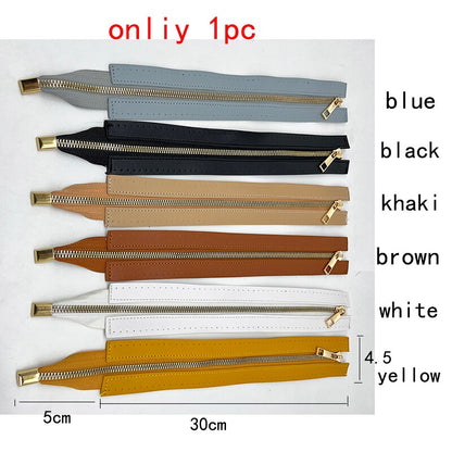 eybag 1PCS DIY Zipper For Woven Bag Hardware PU Leather Zipper Sewing Accessories 55cm Metal Zipper For Clothes Shoes Supplies