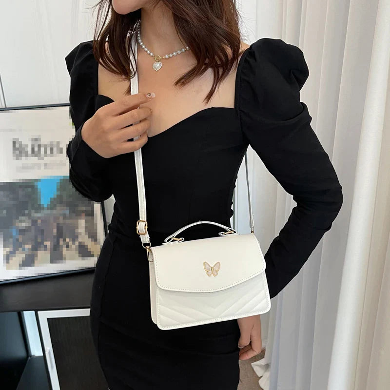 eybag PU Versatile And Fashionable Portable Small Square Bag, Single Shoulder Crossbody Bag