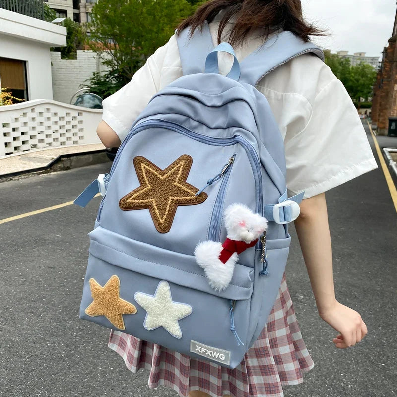 eybag Student Cute Lady Backpack Female  Cool Bag Travel Book Kawaii Backpack Laptop Girls Student College Women School Bags