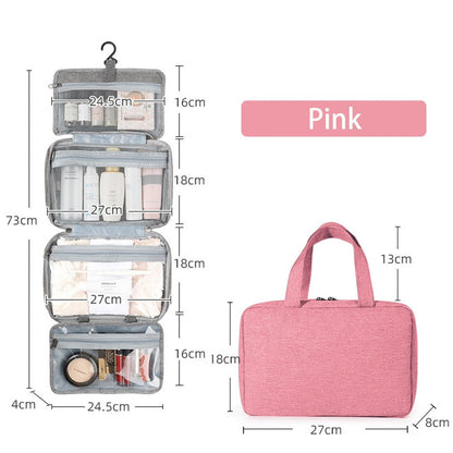 eybag Portable Travel Storage Bag for Women Cosmetic Toiletry Underwear Organizer Bag Waterproof Large Makeup Suitcase Make Up Bags