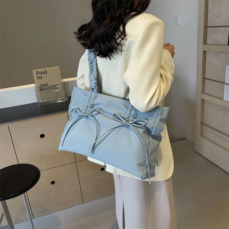 eybag Fashion Women Tote Bags Wrinkled Straps Shoulder Bolso Mujer Casual Daily Large Capacity Commute Crossbody Bolsas Femininas