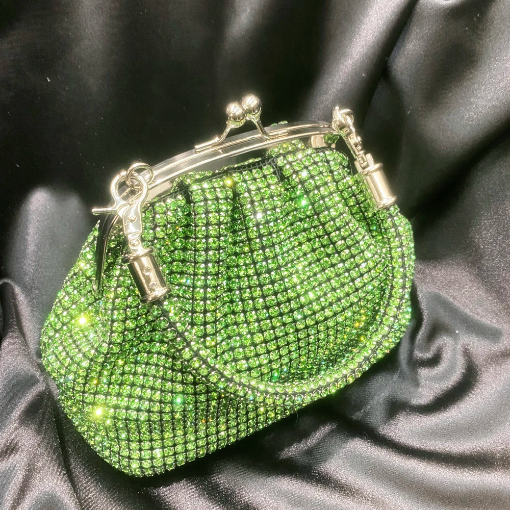 eybag Handle Rhinestones Evening Clutch Bag Purses and Handbag Luxury Designer Shiny Crystal Clutch Purse Bucket Bag Shoulder Bags