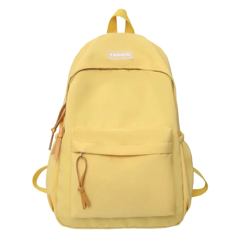 eybag Large Capacity Women Backpack Travel Bag Casual Nylon Student School Bag Solid Color Fashion Backpack Girls School