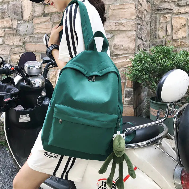 eybag Girls' Schoolbag New Simple Korean Version High School Student Backpack School Versatile Casual Computer Bag