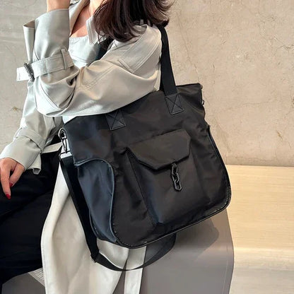 eybag Women Large-capacity Messenger Bag Waterproof Nylon Cloth Leisure Students Commuting Oxford Cloth Shoulder Bag