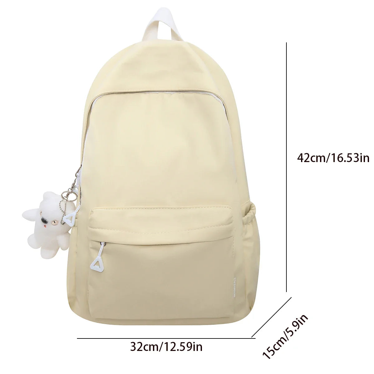 eybag Cute Nylon Backpack for Women, Simple Laptop Bag, School Bag, Trendy Female College Backpack, Lady Travel Bag, Book Bags