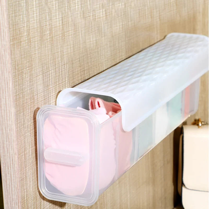 eybag Wall Mounted Underwear Storage Box Organizer For Underwear Bra Socks Ties Storage Organizer Cabinets Drawers Divider Wardrobe