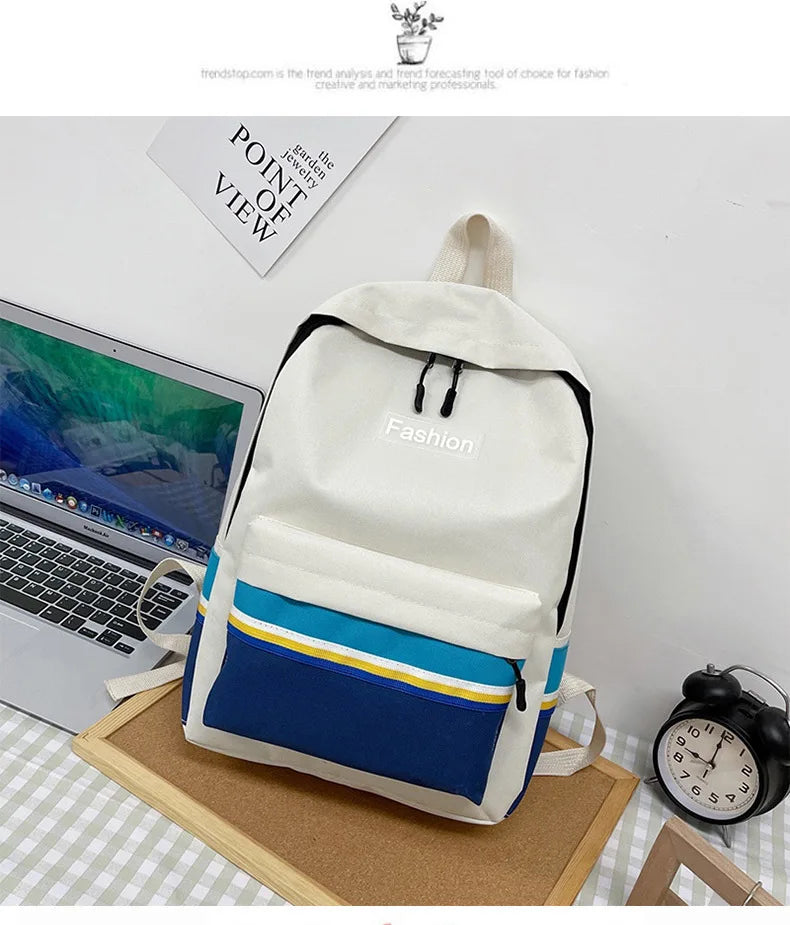 eybag Waterproof Youth School Bag Nylon Canvas Versatile Backpack Fashion Girls Backpack Female Shoulder High School School