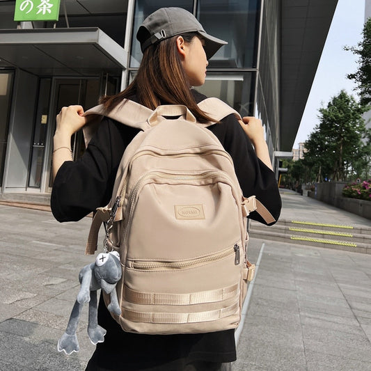 Lkblock Men Travel Bagpack Waterproof Fashion Boys Bookbag Schoolbag High School Nylon Mochila Laptop Women Trendy Rucksack