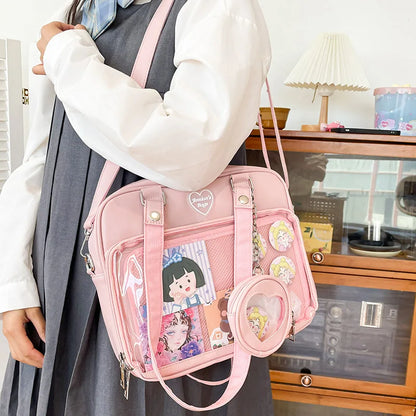 eybag Lovely JK Uniform Bag Girls High School Student Tote Bag New PU Shoulder Bag Itabag Women Crossbody Bags Handbags and Purse