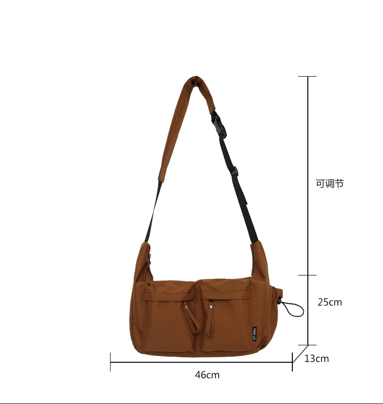 eybag 2024 Fashion Cool Big Crossbody Bags For Women and Men High Quality Multipockets Book Nylon Bag Hobos Shoulder Bag Women Bolso