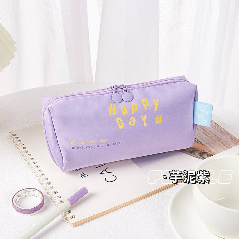 eybag Pencil Cases For Girls Large Capacity Pencil Pouch Soft Estuches Escolares Trousse Scolaire Korean Stationery Cute Pencil Case