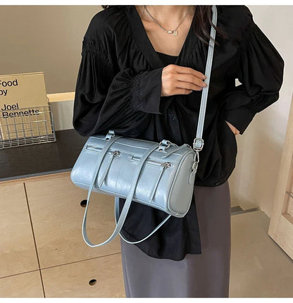 eybag Design PU Leather Shoulder Bag For Women 2024 Y2K Korean Fashion High Capacity Simple Underarm Bag Lady Handbags And Purses