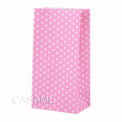 eybag New paper bag mini Stand up Colorful Polka Dot  Bags 18x9x6cm Favor  Open Top Gift Packing paper Treat gift Bag wholesale