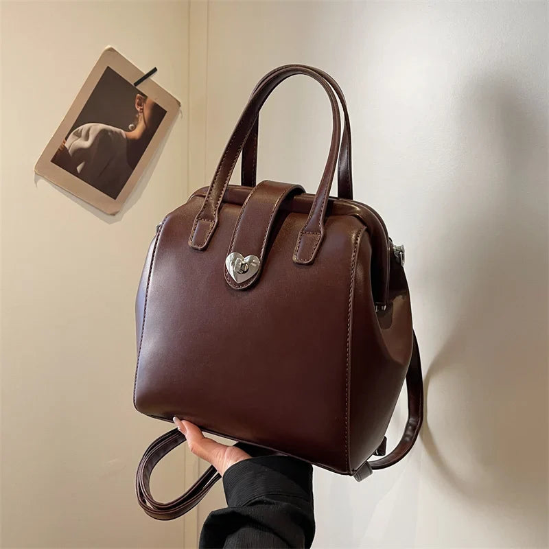 eybag High-end Texture Retro Women's Backpack 2024 New Backpack Fashion Work Crossbody Bag Handbag