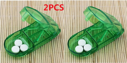 eybag Pill Caplets Medicine Dose Tablet Cutter Splitter Divide Compartment Storage Box Compartment Storage Box Portable Home Medicine