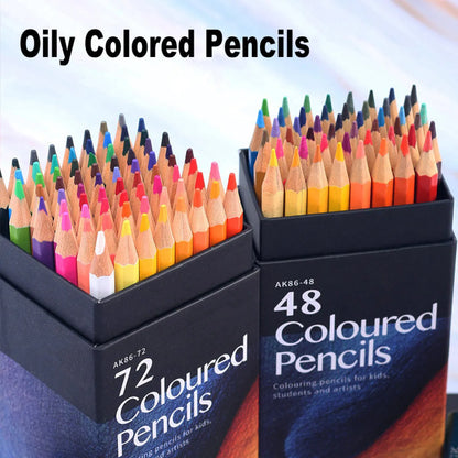 eybag Colors Pencils Professional Oil Wood Soft Watercolor Pencil For School Draw Sketch Art Supplies 12/24/48/72/120/160