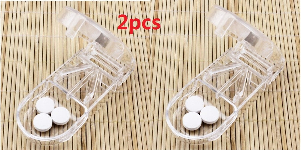 eybag Pill Caplets Medicine Dose Tablet Cutter Splitter Divide Compartment Storage Box Compartment Storage Box Portable Home Medicine