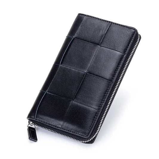 eybag 2024 New Fashion Genuine Leather Women Long Wallets Real Leather Female Luxury Brand Design Clutch Girl Lady Gift Cash Purse