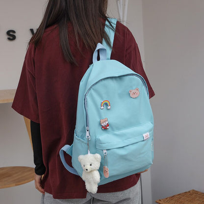 eybag Japanese Girls' Schoolbag Women's Korean School Student's Cute Small Backpack High School Student's Large Capacity Backpacks