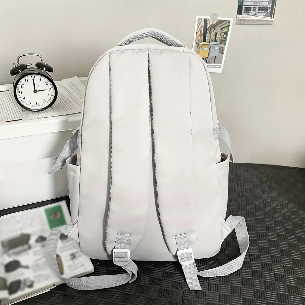 eybag Daily Large-capacity Casual Backpack for Women Korean Versatile High School Student College Student Bag Daily Work Clothing Travel Backpack Trendy Brand Men's Backpack