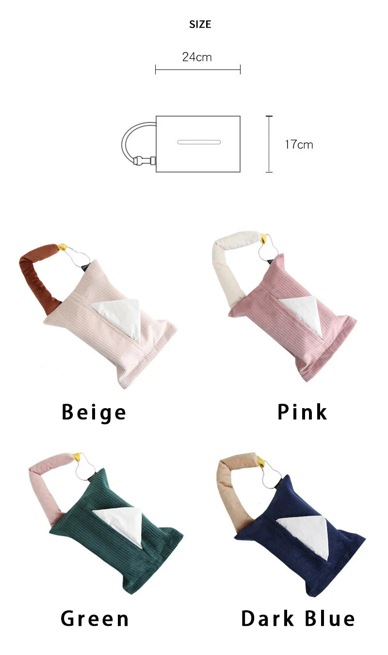 eybag Tissue Bag Case Napkin Box Storage Lint A Living Room Board Restaurant Bathroom Bedroom Car Decorative Storage Boxes Tissue Bag