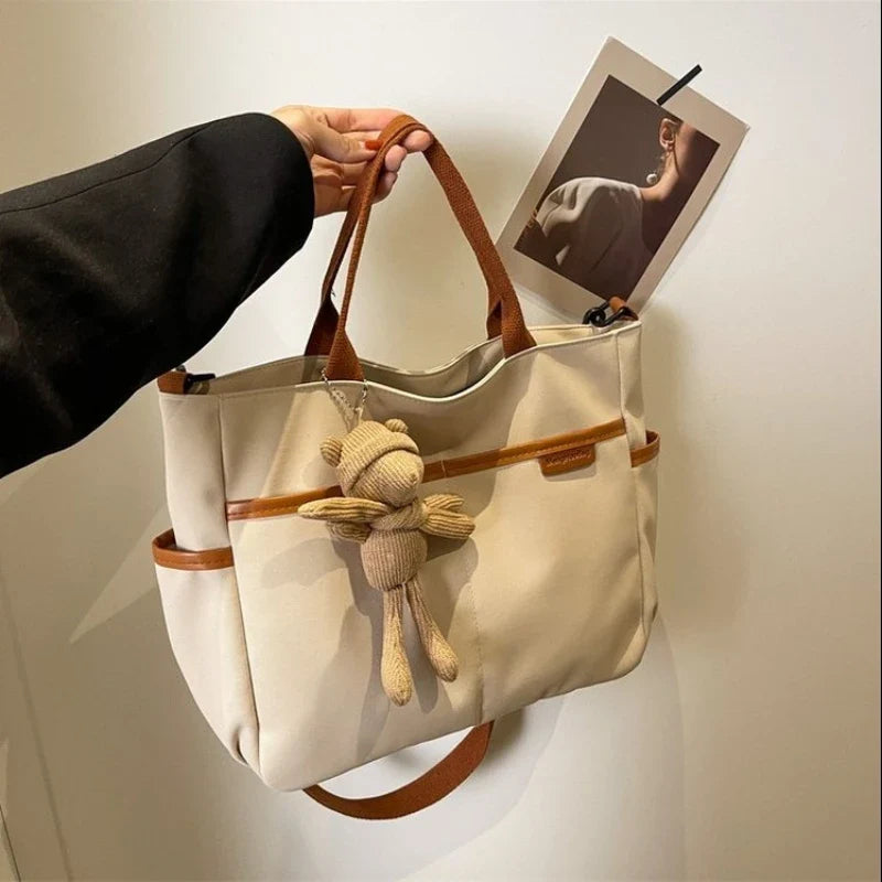 eybag Korean Fashion Tote Bag Women Multipocket Large-capacity Shoulder Bag Ladies Handbags and Purses Crossbody Bags Women Bolso