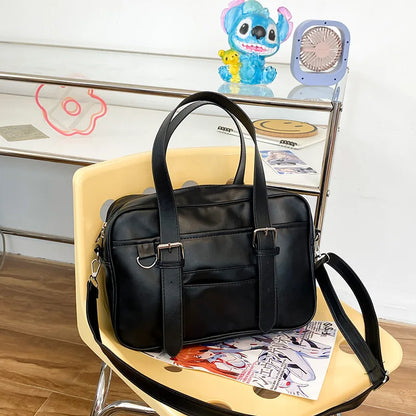 eybag Japanese High School Girls Uniform JK Bag PU Leather Shoulder Bag Tote Itabag Back To School Handbags Crossbody Bags For Women