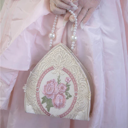 eybag Vintage Gothic Lolita Girl Single Shoulder Bag Women Palace Princess Handbag Flower Embroidery Messenger Bag Cosplay Fairy Gift