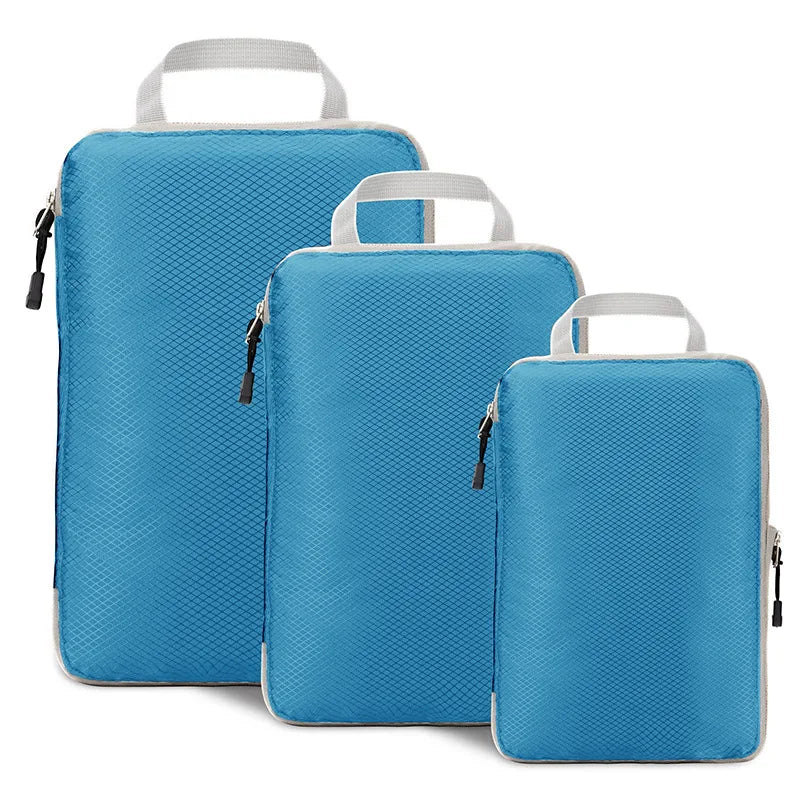 eybag Compression Packing Cubes for Carry on Luggage Travel Luggage Organizer Large Capacity Suitcase Bags Set Waterproof Storage Bags